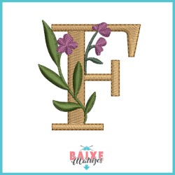 Letra F - Floral