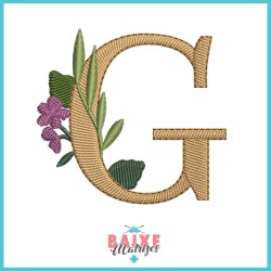 Letra G - Floral