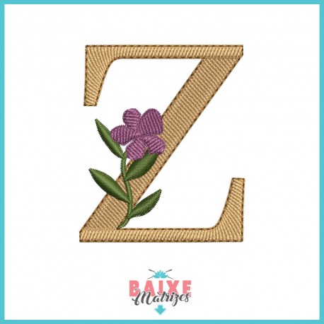 Letra Z - Floral