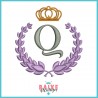 Monograma Q - Coroa e Ramos